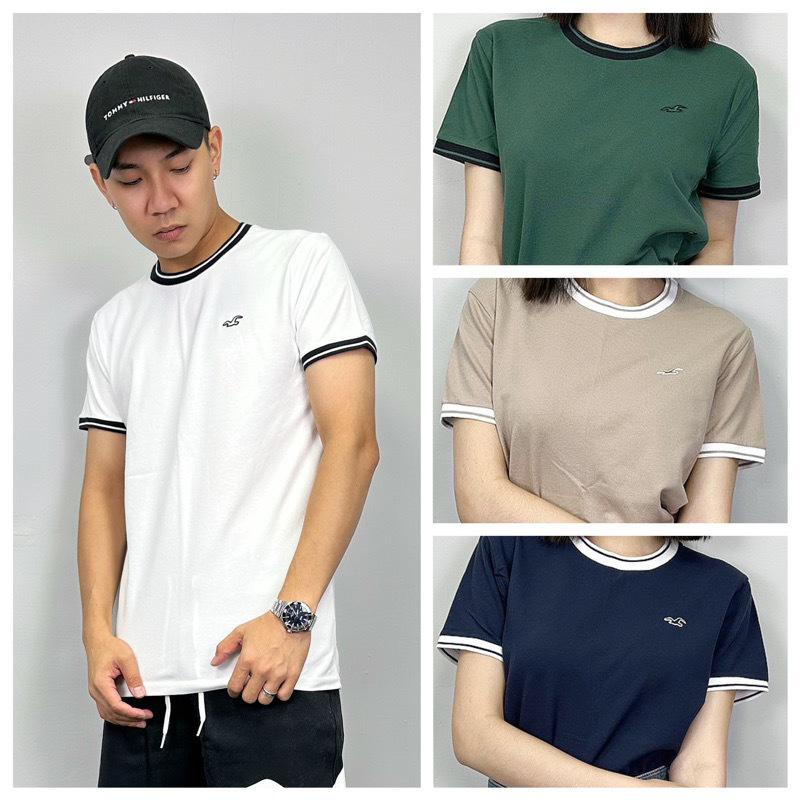 Hollister 海鷗 滾邊 素面 短袖上衣 短T 素T