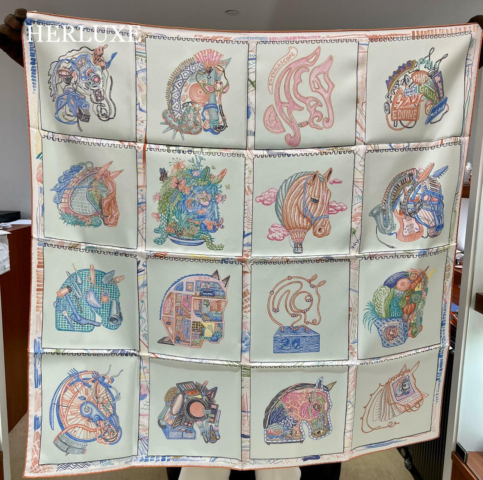 Scarf 100% soie 90 × 90cm