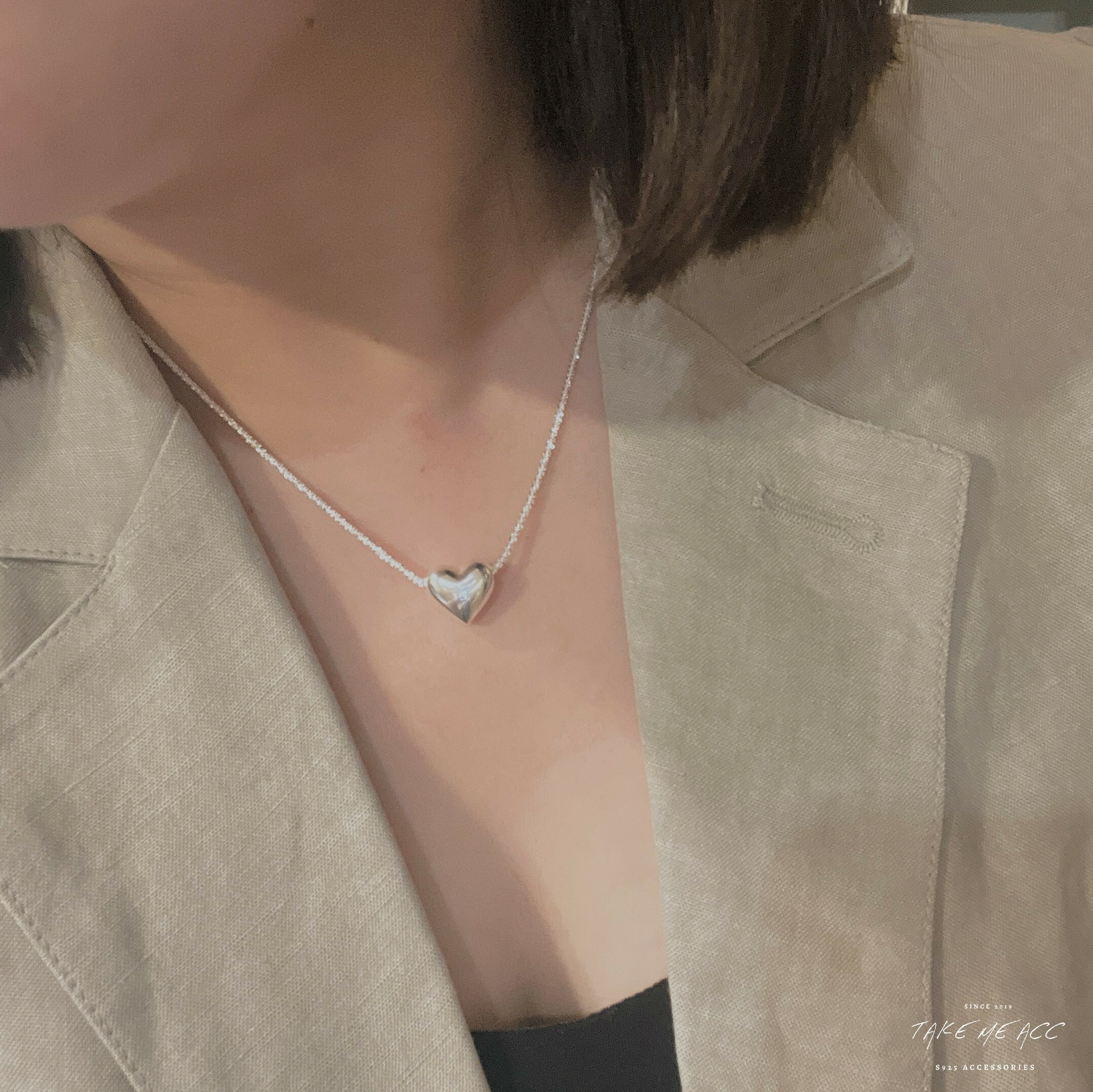 這一期必須帶走的純銀愛心項鍊｜韓國連線