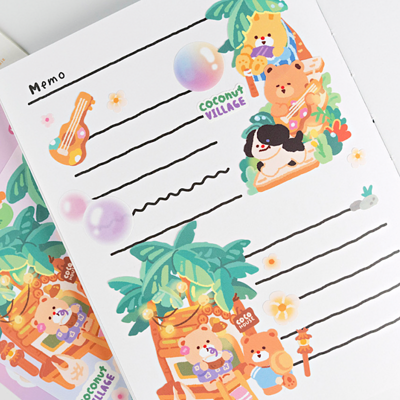 Khakiz Sticker－Coco Village (Korean Stationery Brand)