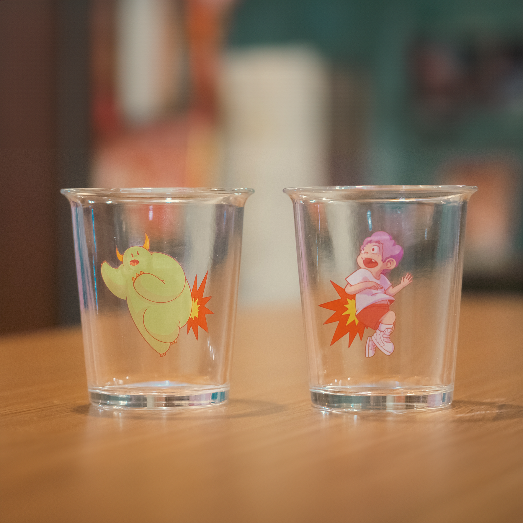 【無包裝版】71picture屁股撞屁股乾杯-玻璃對杯組