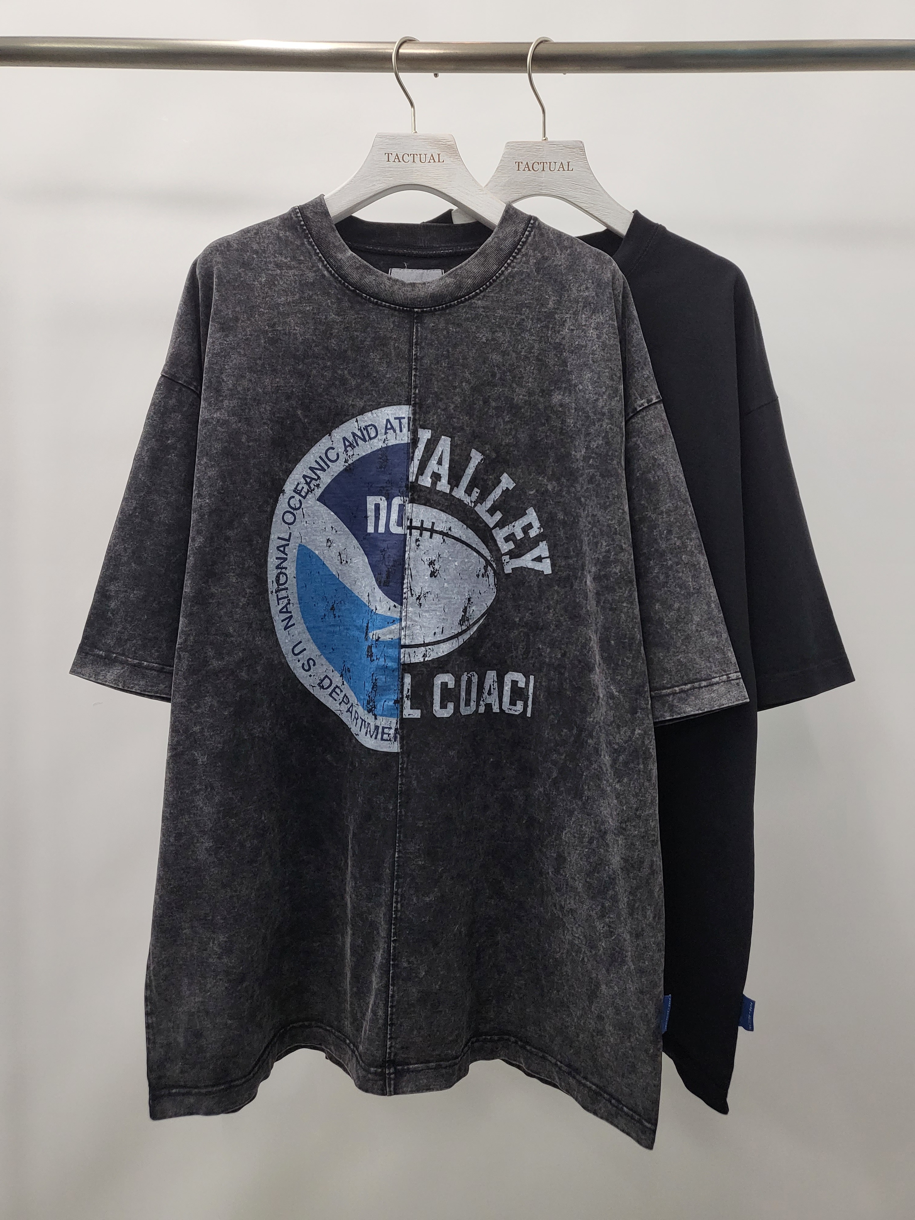 洗水拼圖案短袖Tee T5034