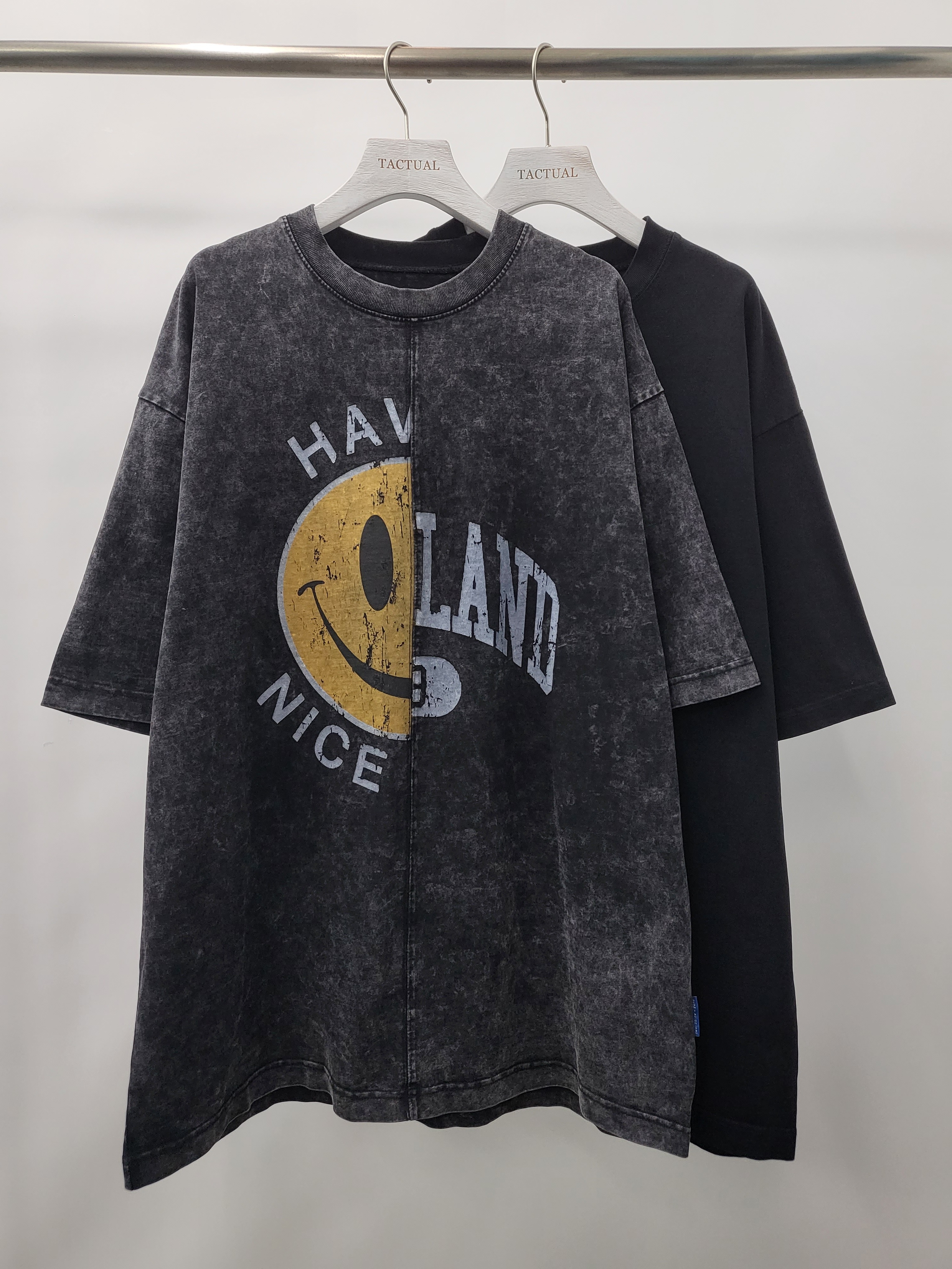 洗水拼圖案短袖Tee T5035