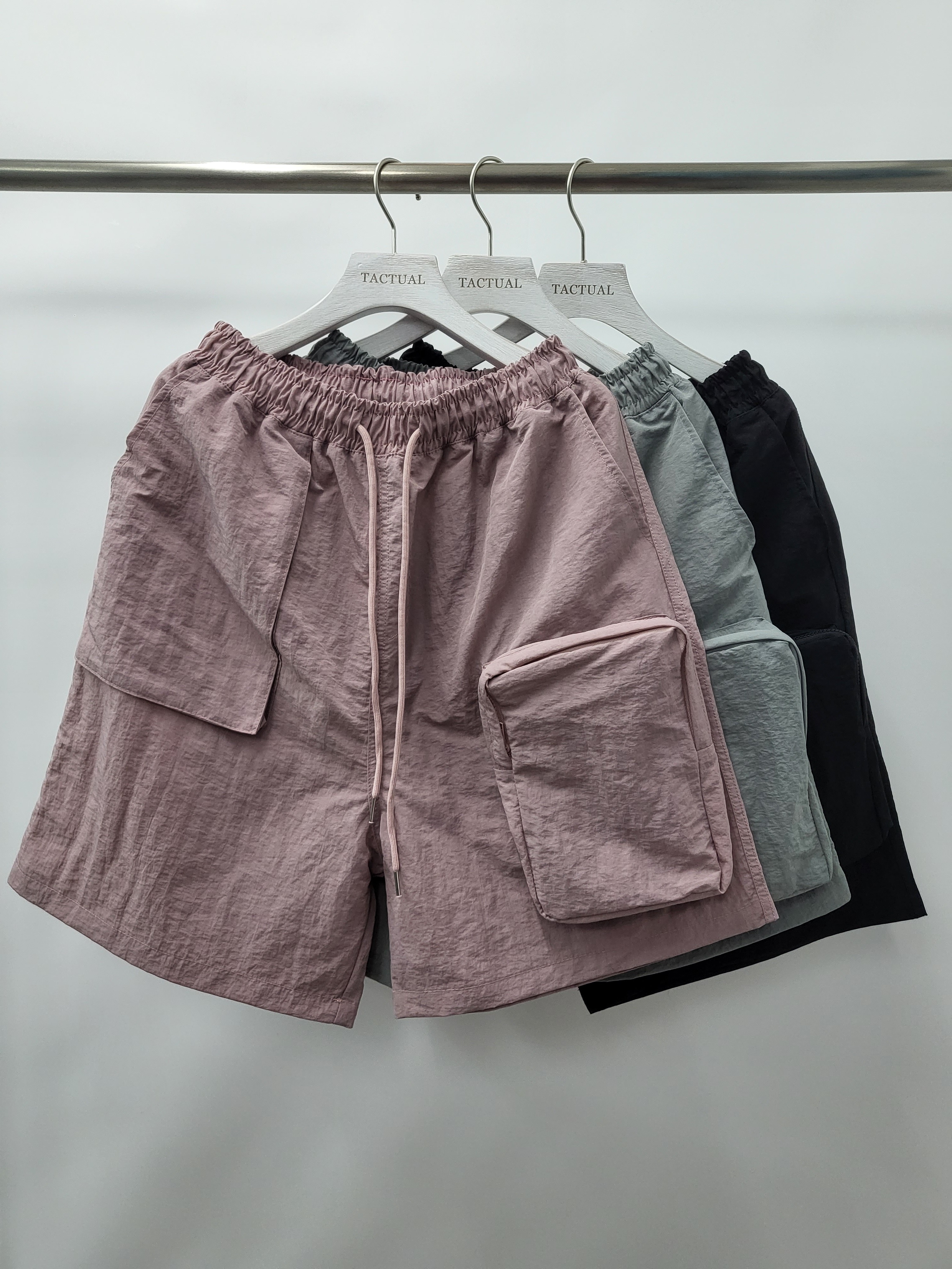 淨色拼袋短褲 P2476