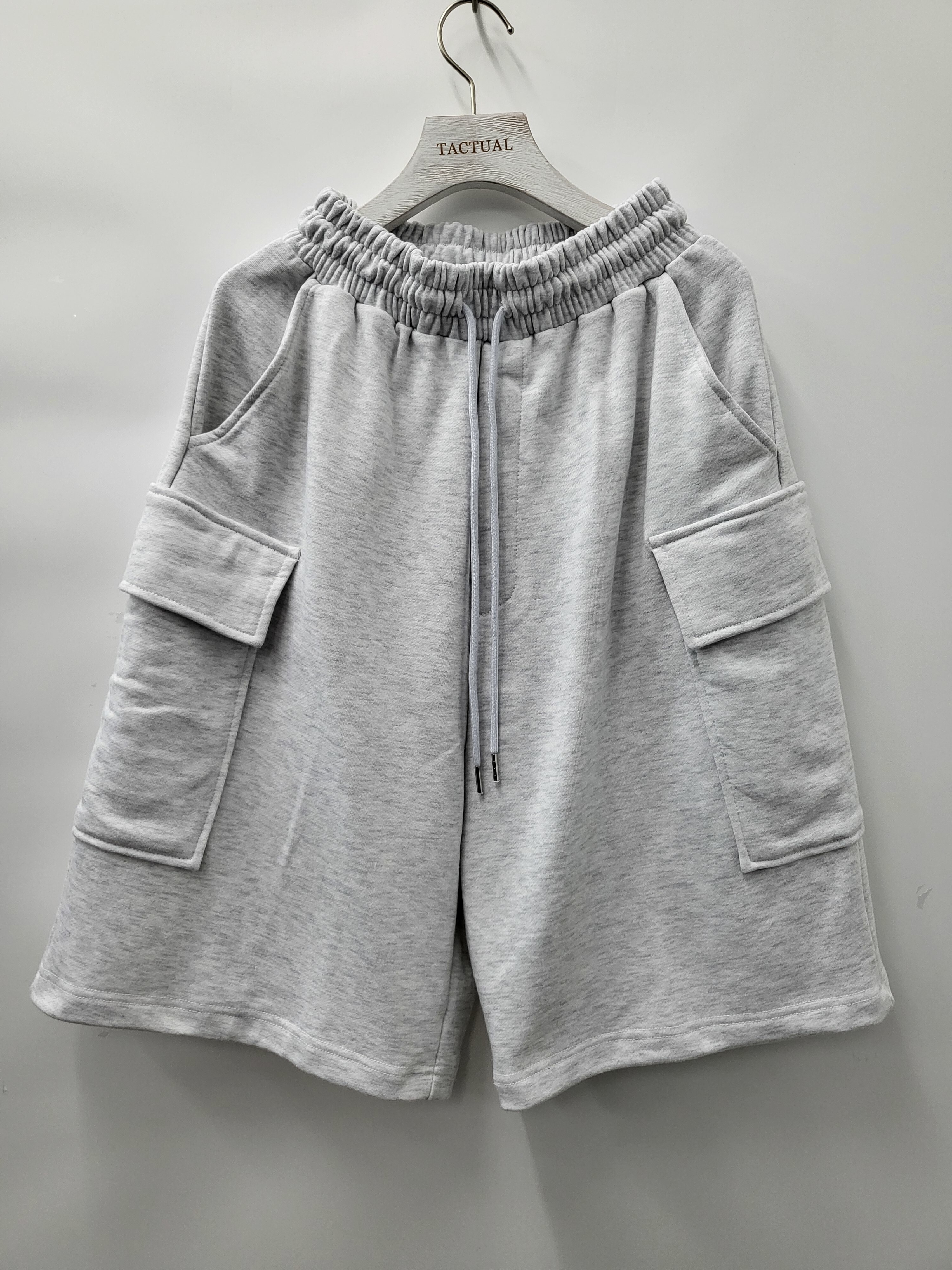 淨色棉質工裝短褲 P2470