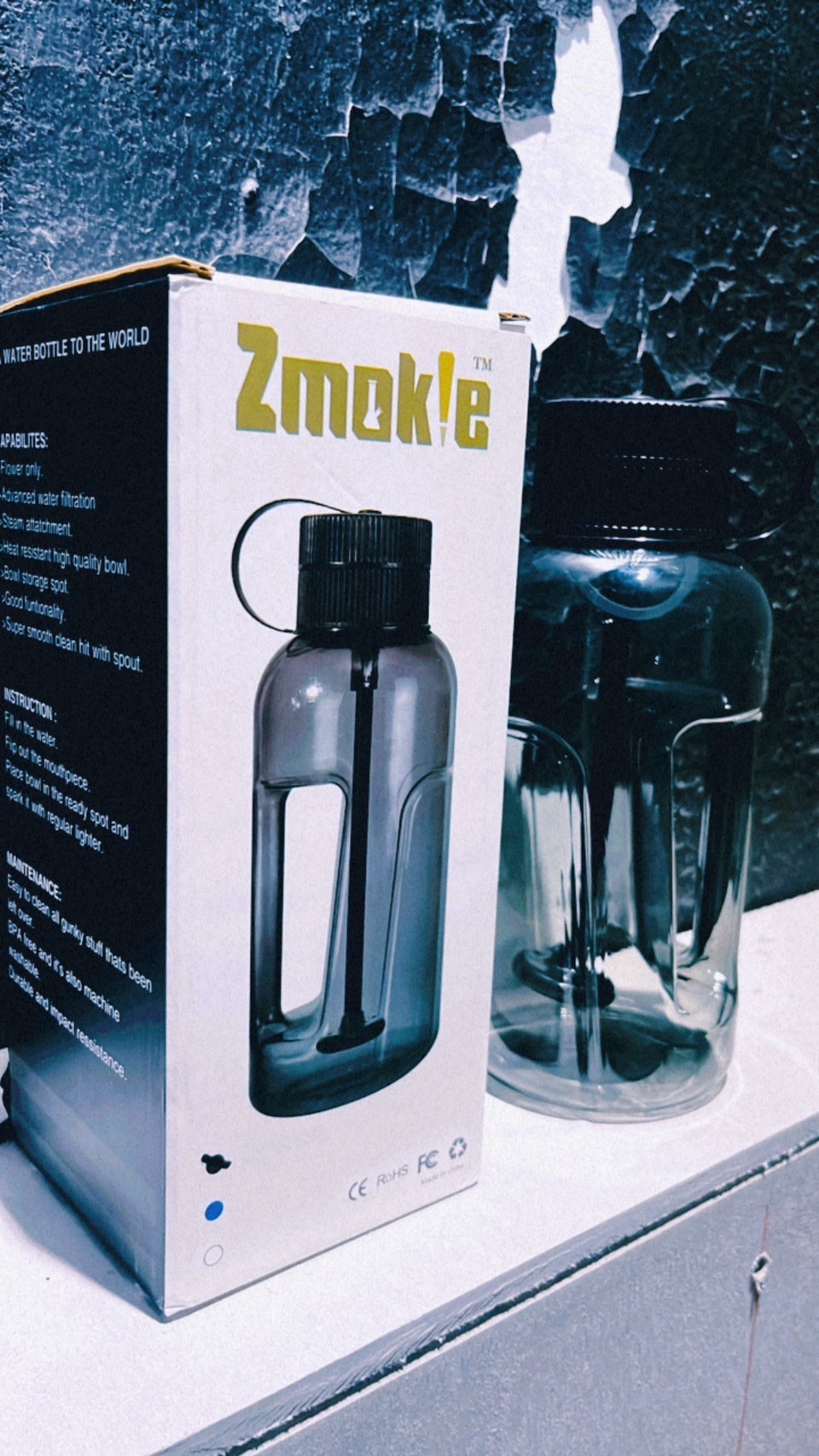 便攜式防辣偽裝造型水煙壺 / 隱身水壺 Bong 24cm