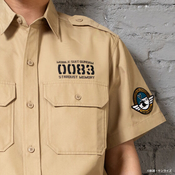 Pbandai 預訂2023/7月STRICT-G.ARMS『機動戦士ガンダム0083 STARDUST MEMORY』半袖ミリタリーシャツ E.F.S.F.