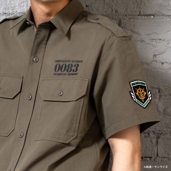 Pbandai 預訂2023/7月 STRICT-G.ARMS『機動戦士ガンダム0083 STARDUST MEMORY』半袖ミリタリーシャツ ZEON FORCES