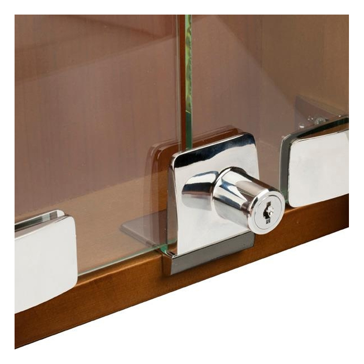 丹麥SISO正方玻璃雙門鎖(啞銀色)(同匙)