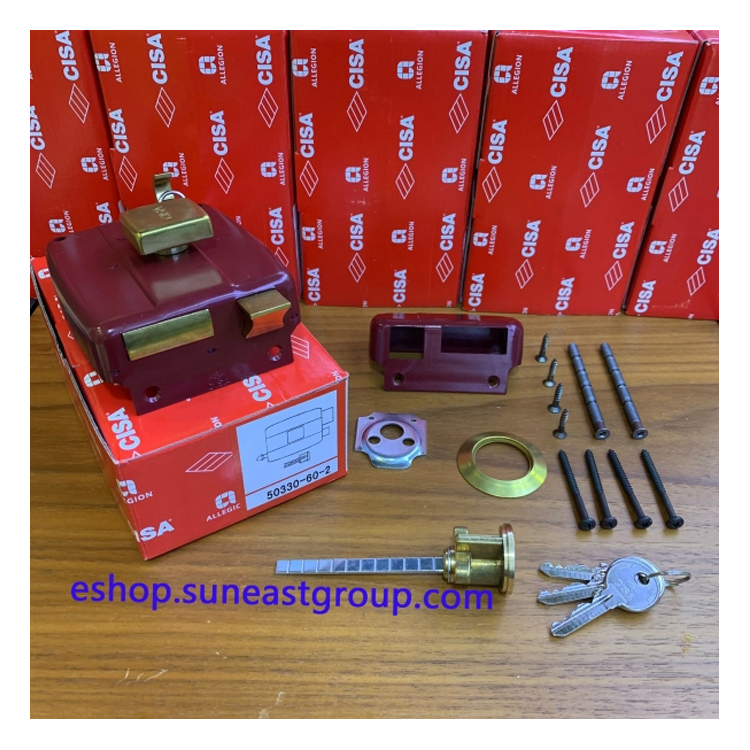 "Cisa"手扭三開鎖(內左)