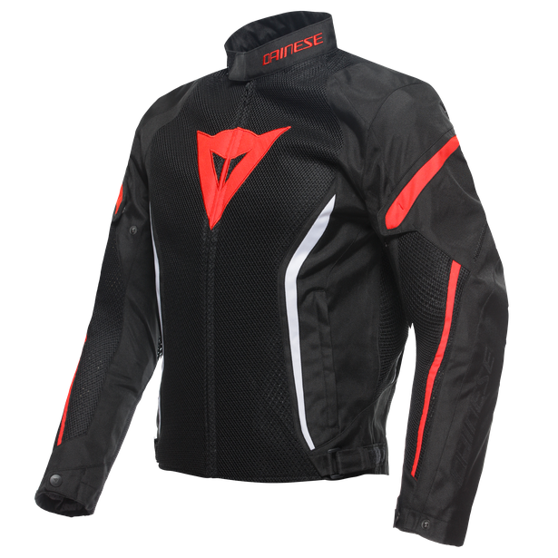 DAINESE AIR CRONO 2 TEX JACKET BLACK/BLACK/RED 黑紅 夏季防摔衣