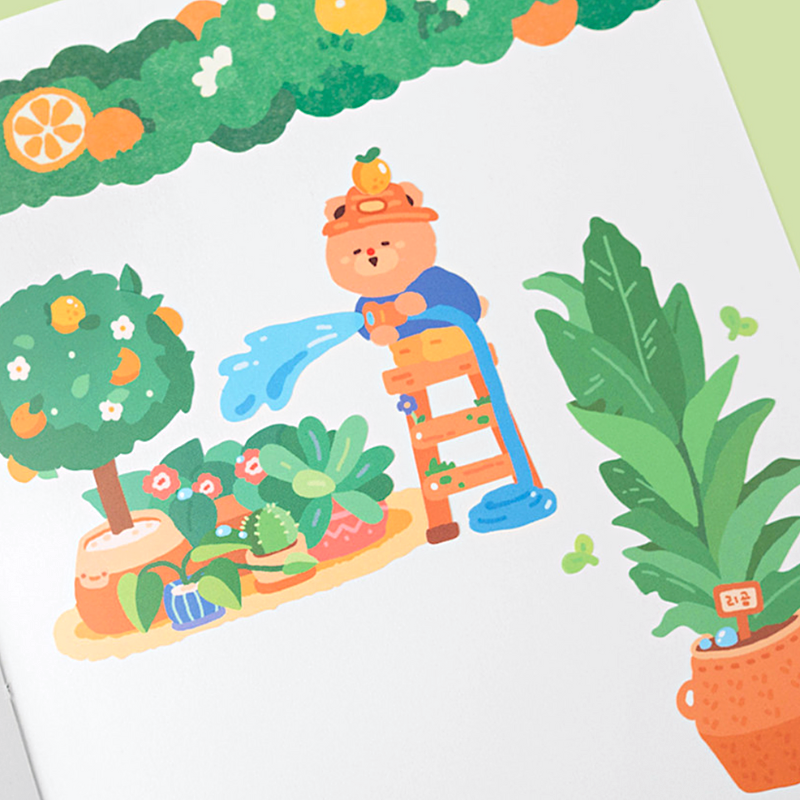 Khakiz Sticker－Planterior Deco Series (Korean Stationery Brand)