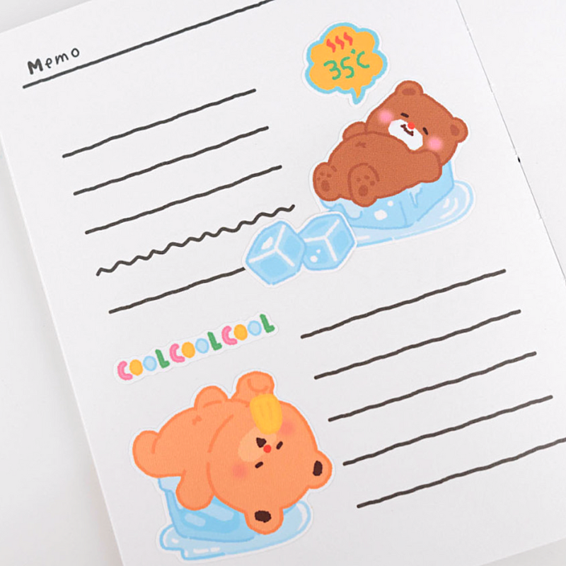 Khakiz Removable Sticker－2023 Jul Series (Korean Stationery Brand)