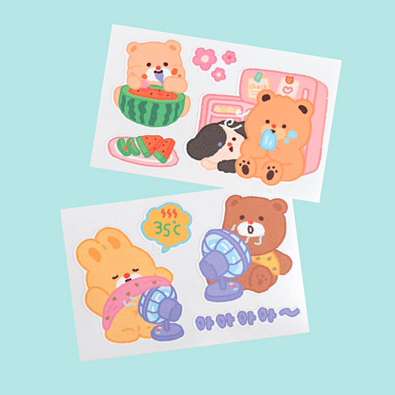 Khakiz Removable Sticker－2023 Jul Series (Korean Stationery Brand)