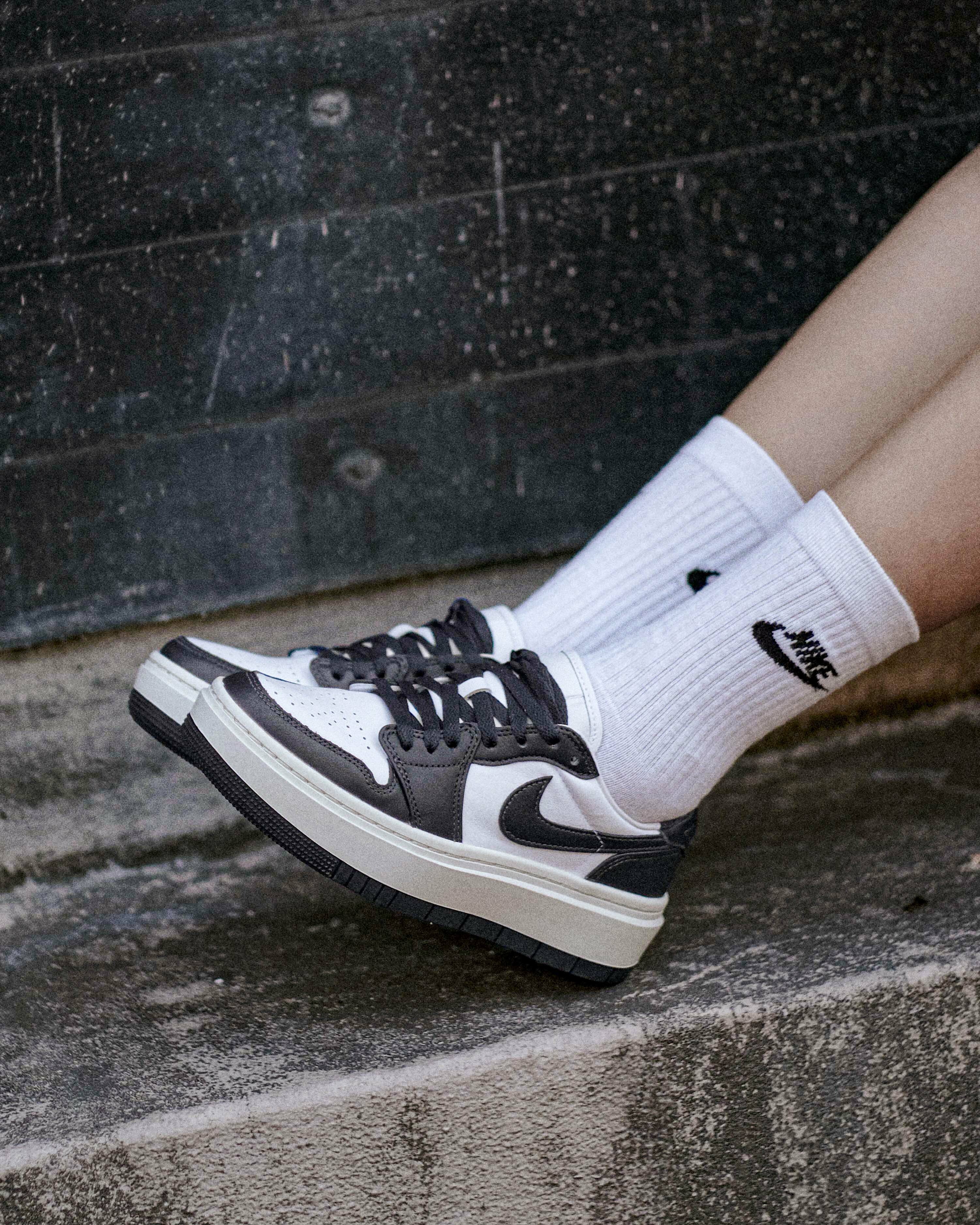 Nike Air Jordan 1 Elevate Low Pande 厚底 熊貓配色 黑白 DH7004-109