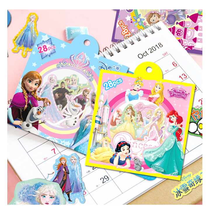 迪士尼儿童卡通手帐贴纸（28pcs）