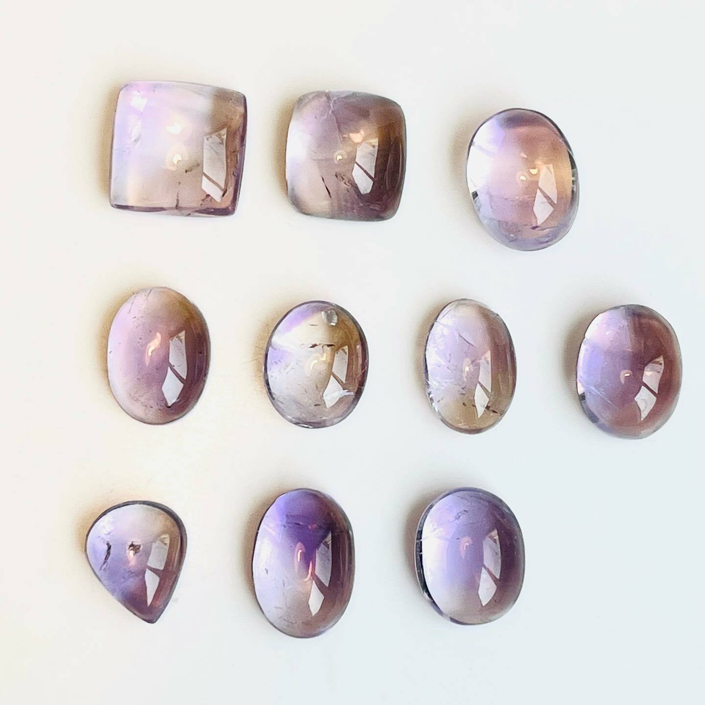 [原石] 紫黃晶 水晶蛋面