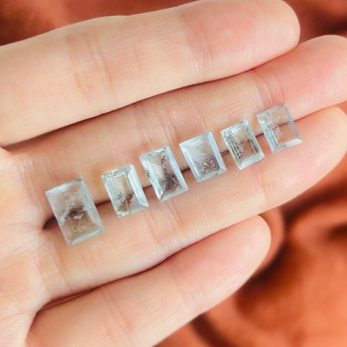 [原石] 冰種海藍寶 裸石 戒面