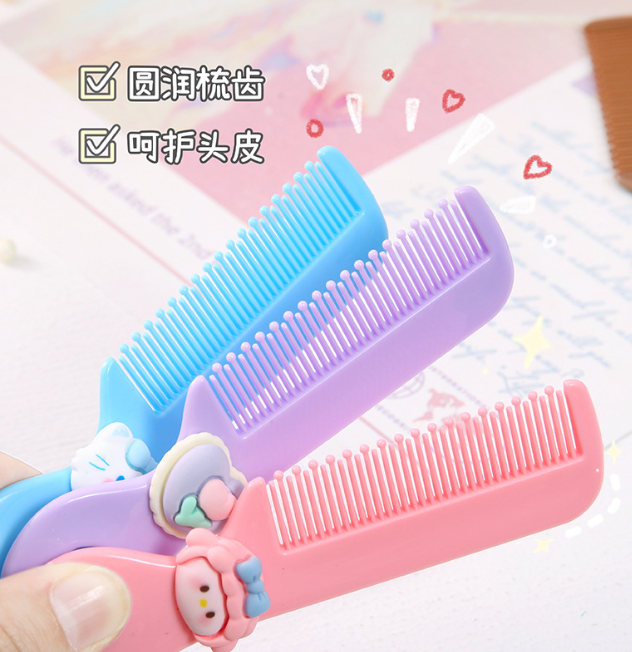 可爱卡通梳子（无卡通图案装饰） 奶油胶配件素材