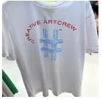 [S] BEENTRILL WOMEN'S FRONT HASHTAG COMFORT FIT SHORT SLEEVE T-SHIRT,OFF WHITE, BA232TS502-OF [FINAL SALE] (SBT108)