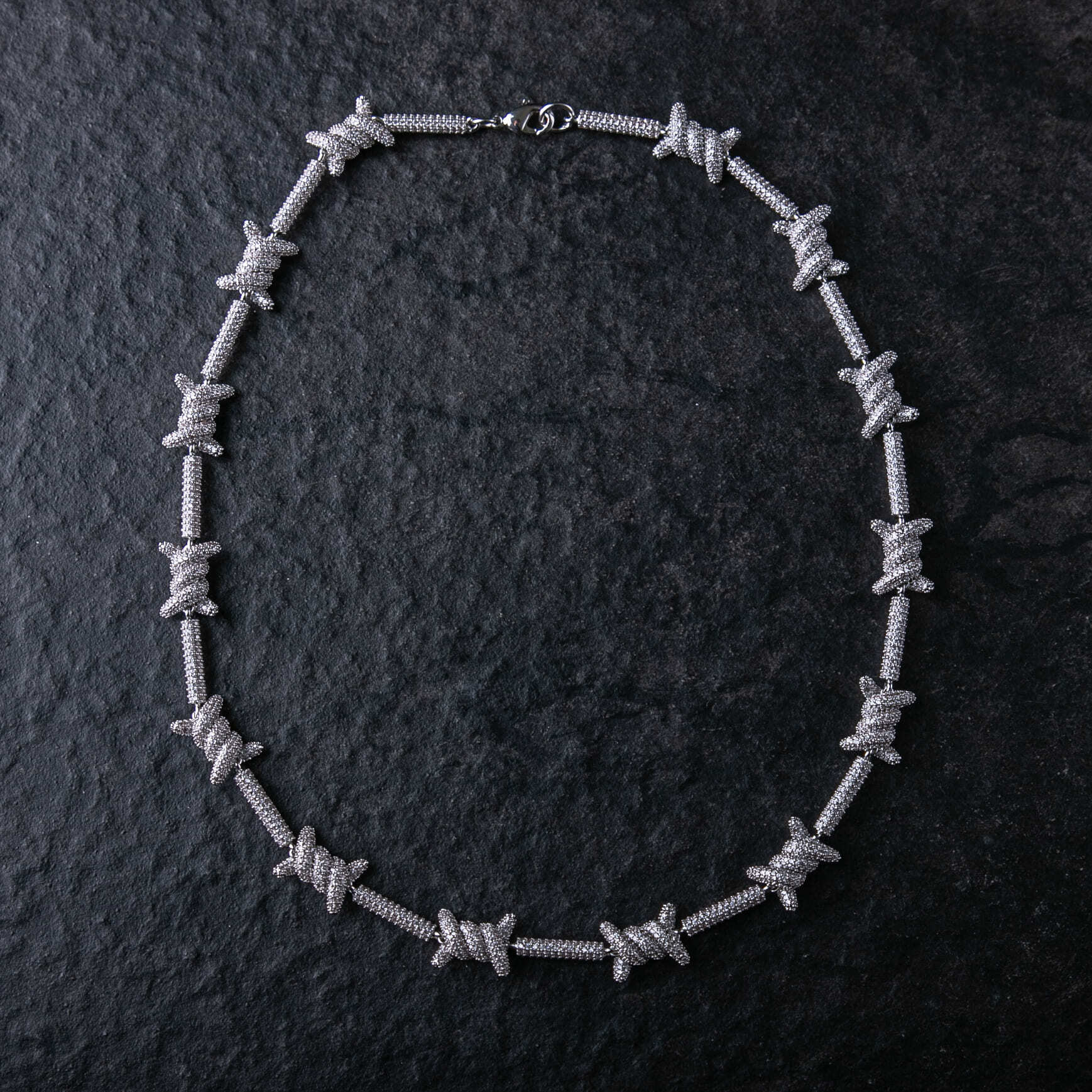 滿鑲立體荊棘項鍊