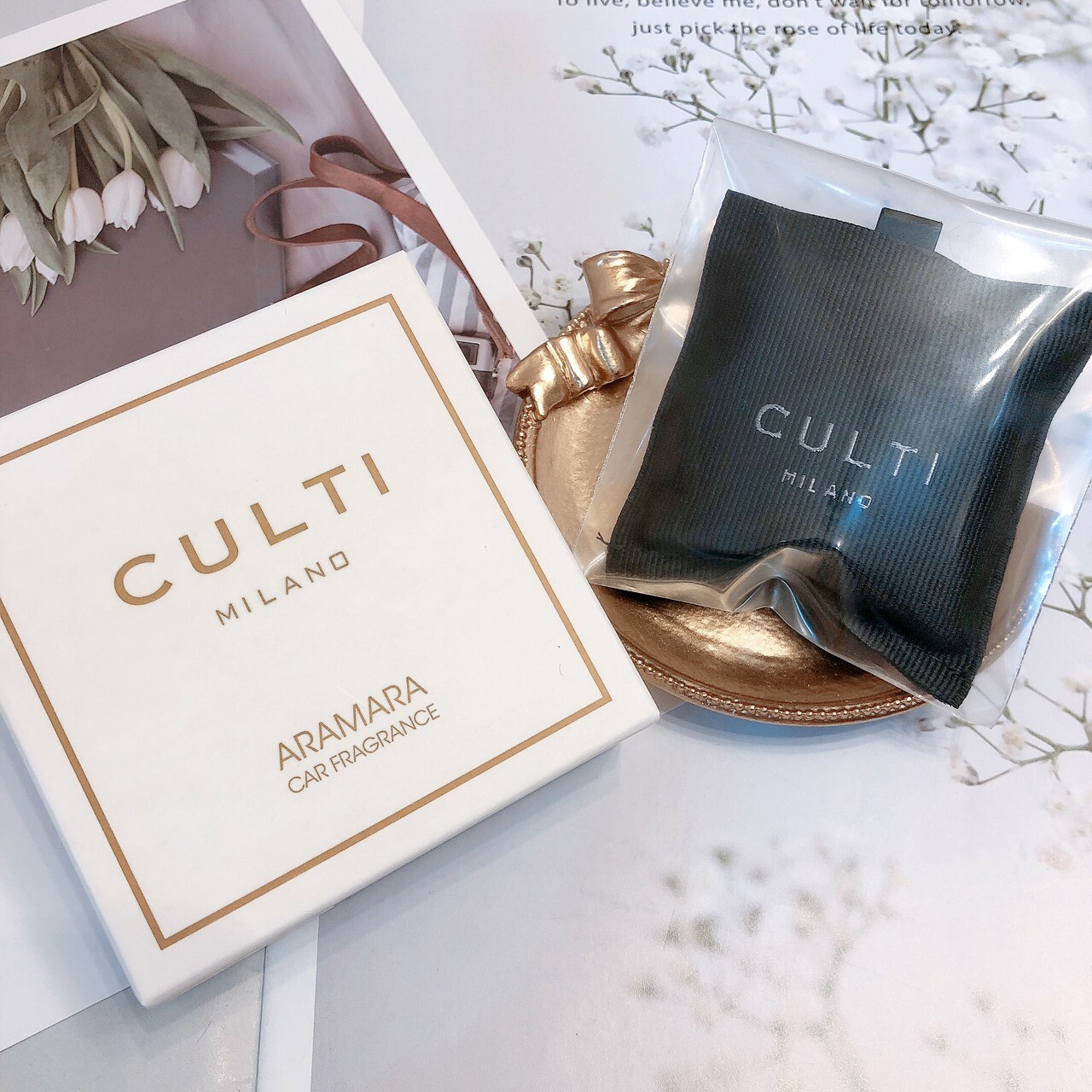 CULTI MILANO 車用香氛包 地中海柑橘/綠茶雅韻/追憶年代/薑橙辛香/蔚藍大海