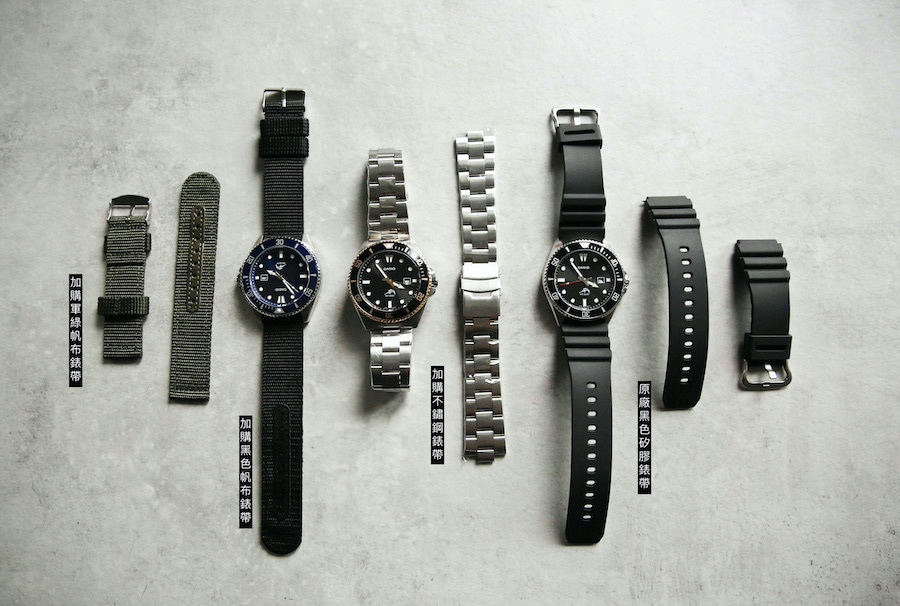 Casio 劍魚 黑水鬼 nato 帆布軍用錶帶