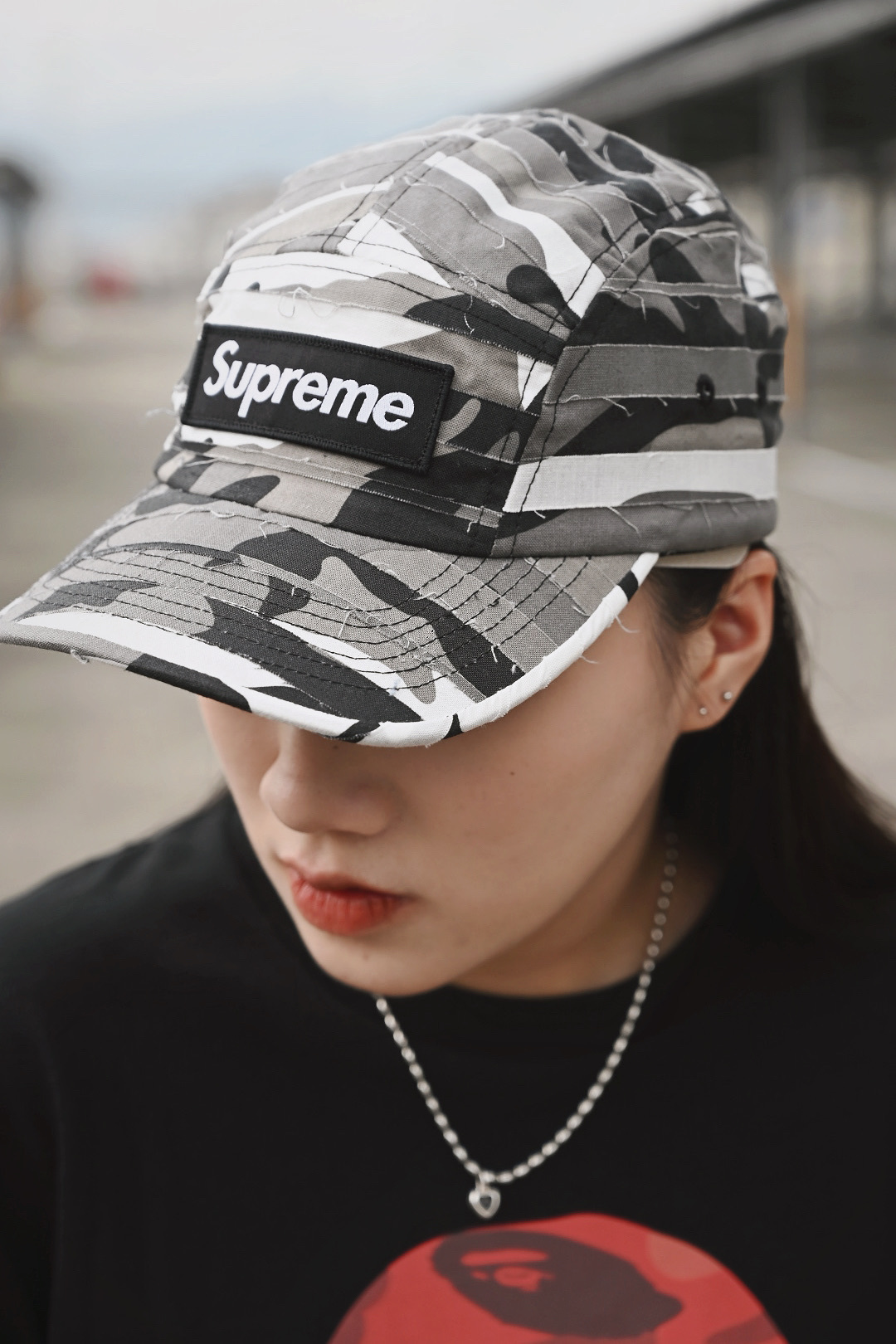 台北店限量專區㊙Supreme CUT CAMO CAMP CAP 破壞帽