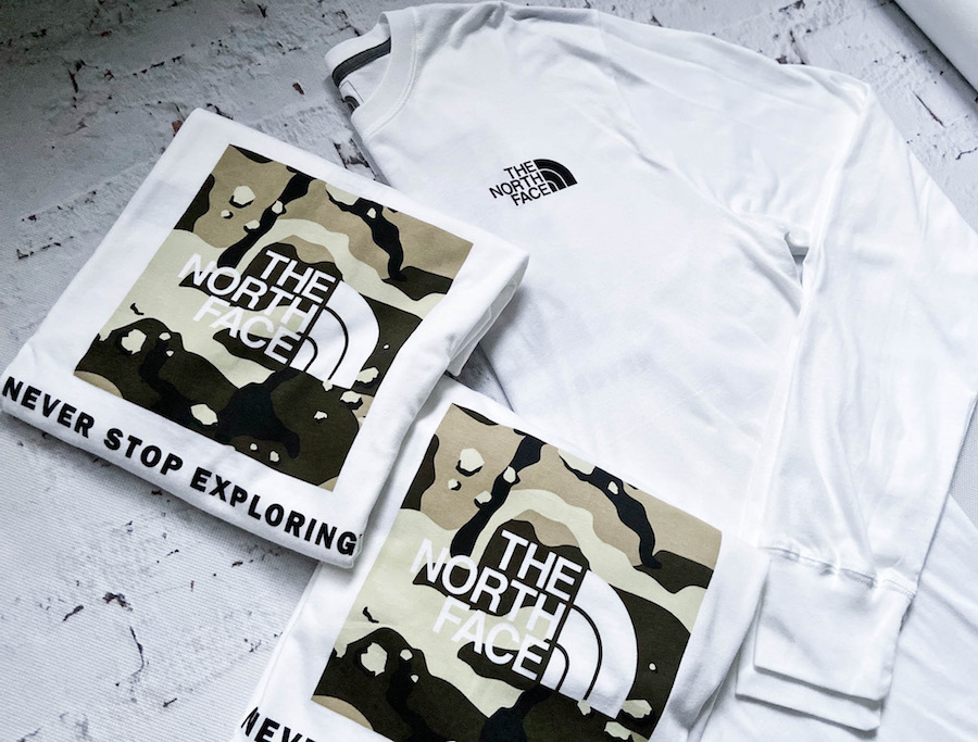 The North Face 野外迷彩 Logo L/S Tee