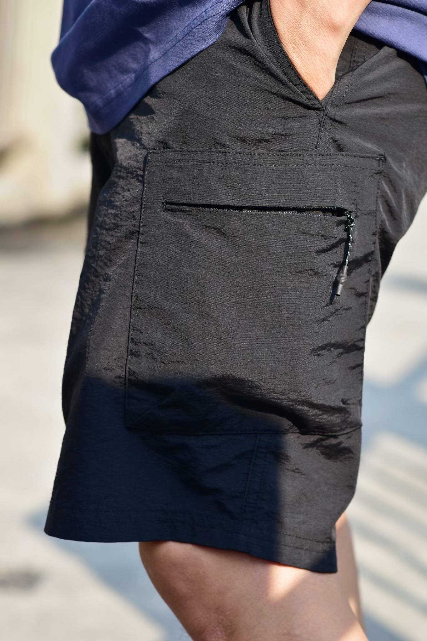 ☆ETW☆【EASY TO WEAR】AGU 多口袋 尼龍 山系 OUTDOOR  登山扣 工作褲 工作短褲  短褲《U-1》