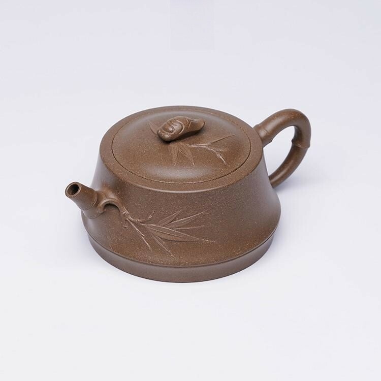 青段│禪竹│吳水勤│國家級工藝美術師│小壺仙紫砂壺