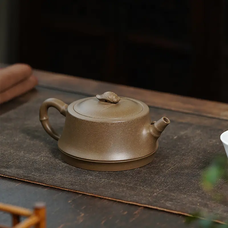 青段│禪竹│吳水勤│國家級工藝美術師│小壺仙紫砂壺