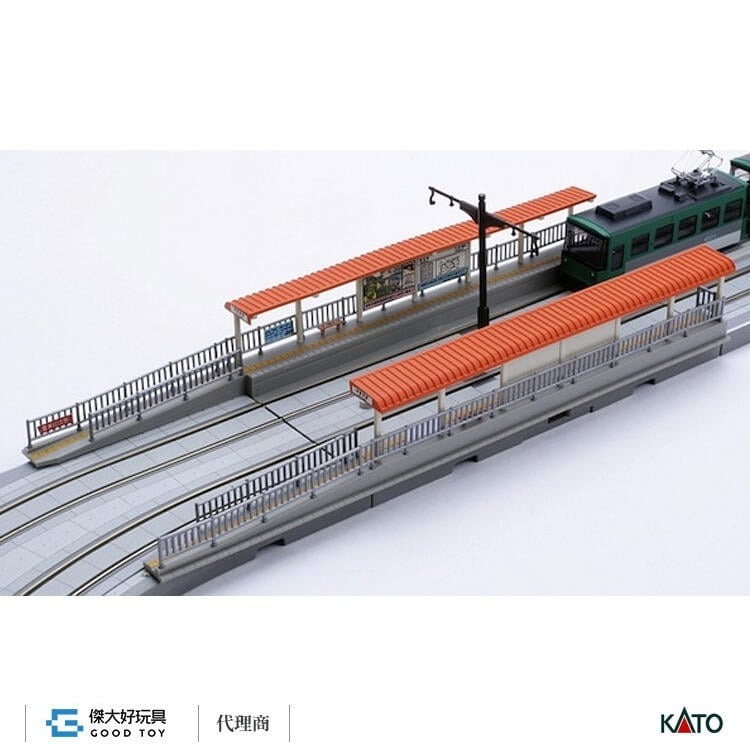KATO 23-140 建物路面電車用月台(左/右各一入)