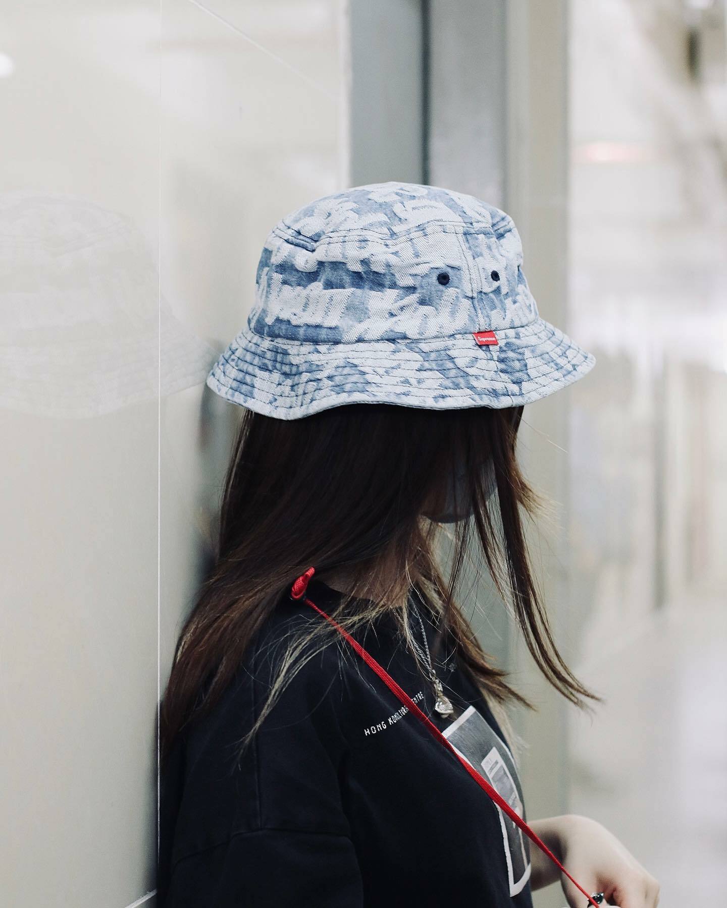 Supreme Fat Tip Jacquard Denim Crusher 藍色黑色 Supreme Fat Tip Jacquard Denim Crusher 藍色黑色
