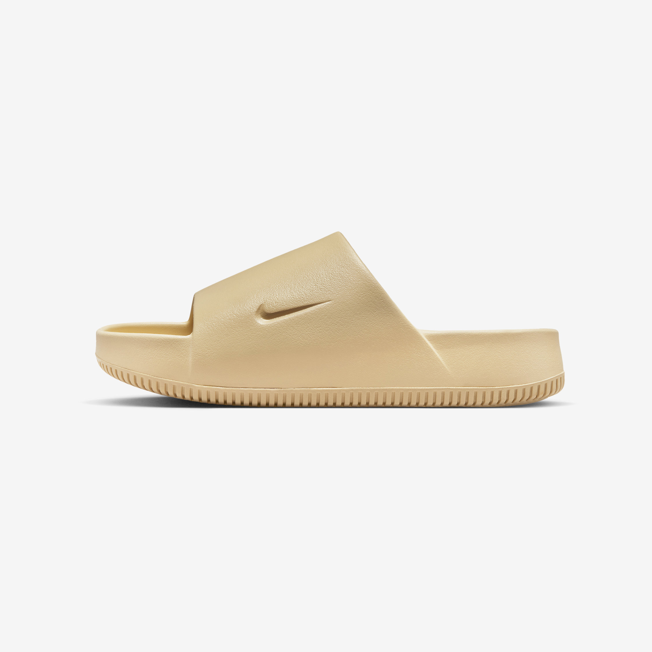 瑕疵商品 -(B9a)-NIKE CALM SLIDE 厚底 麵包拖鞋 奶茶色 男鞋-FD4116 200