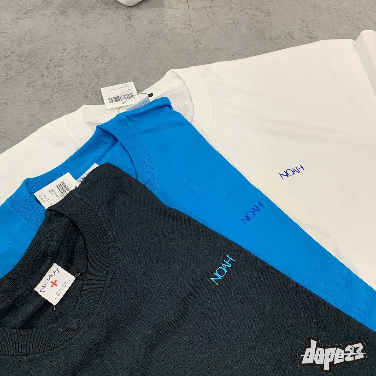 Noah 4 Squares Tee blue