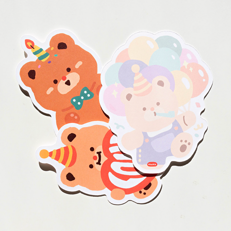 Khakiz die-cut Postcard－Ligom Congratulate Series (Korean Stationery Brand)