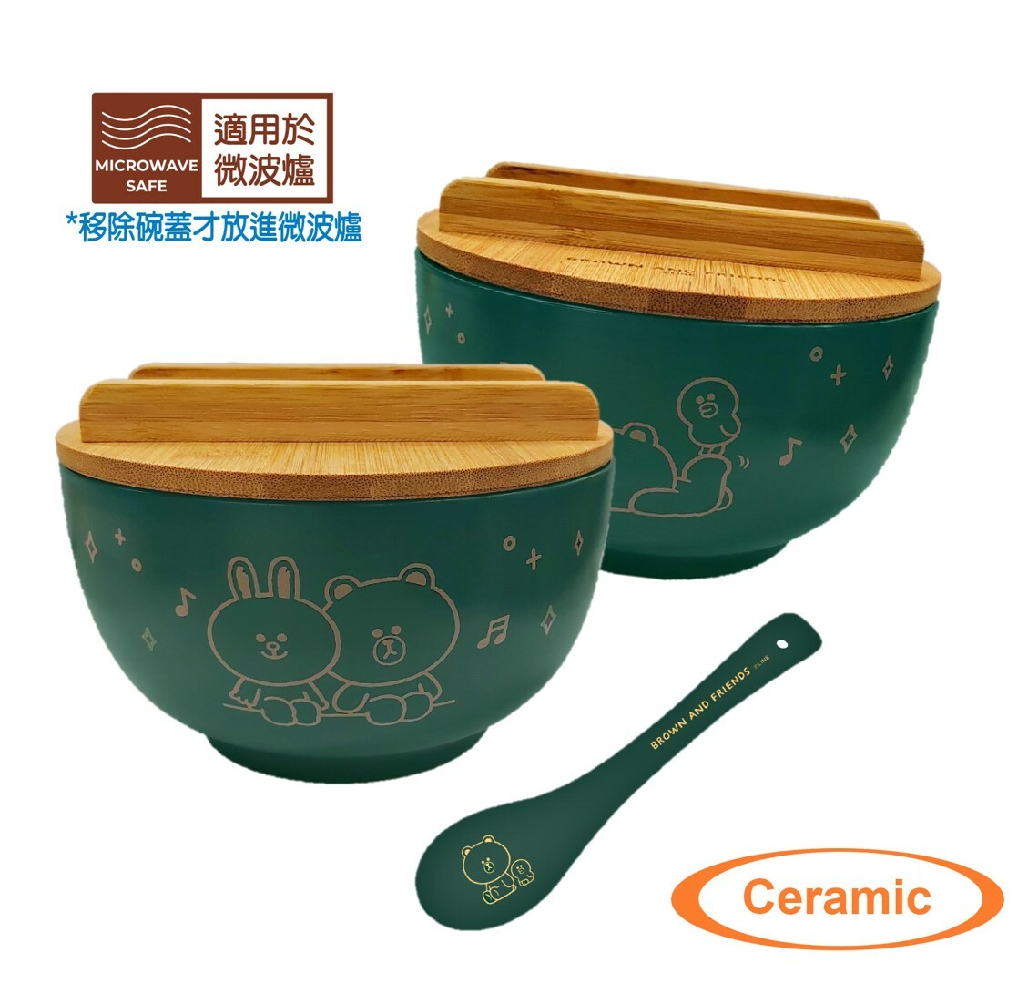 LINE FRIENDS 6 吋 湯杯湯碗連匙套裝