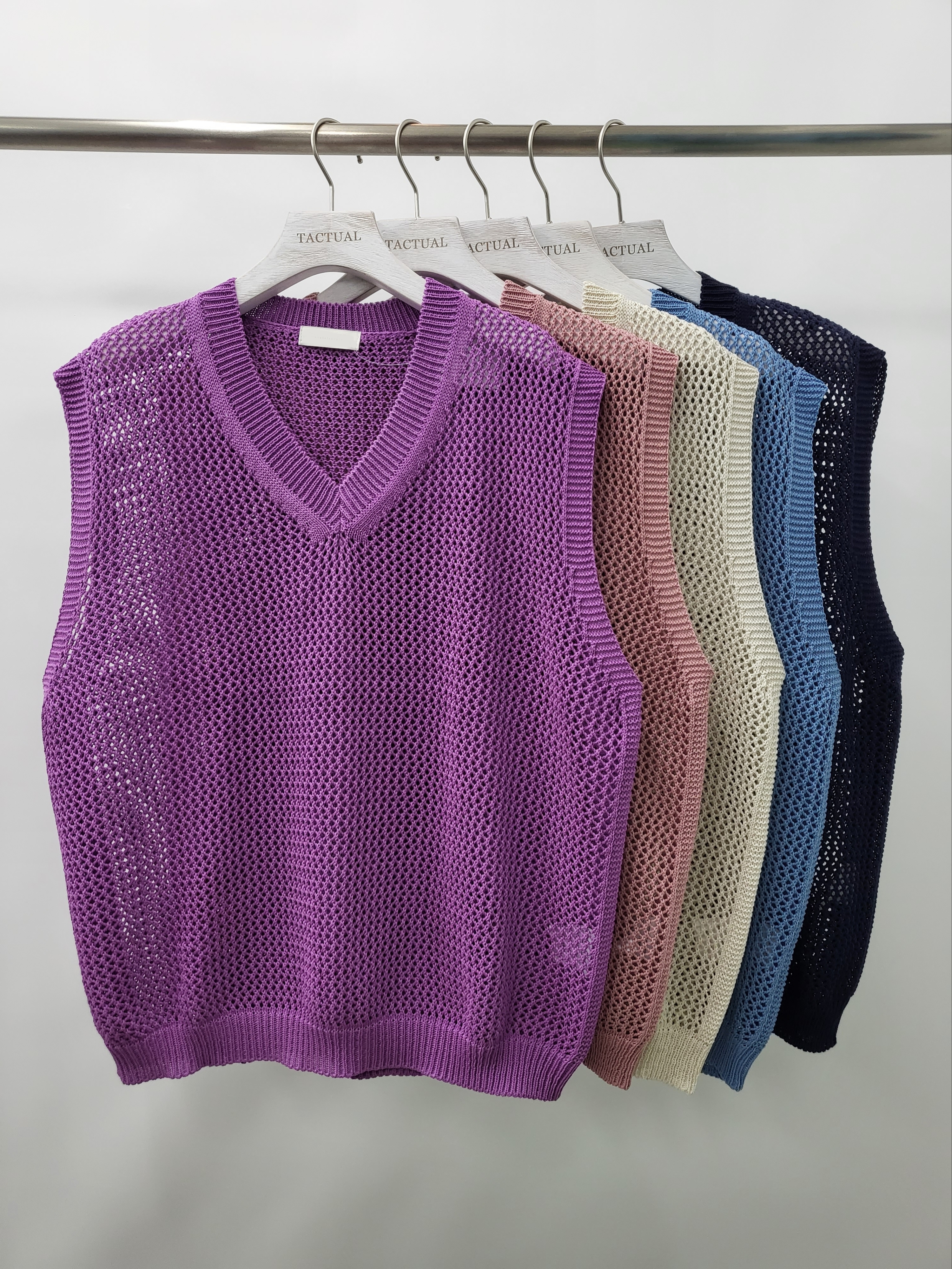 V領網紋背心 V959