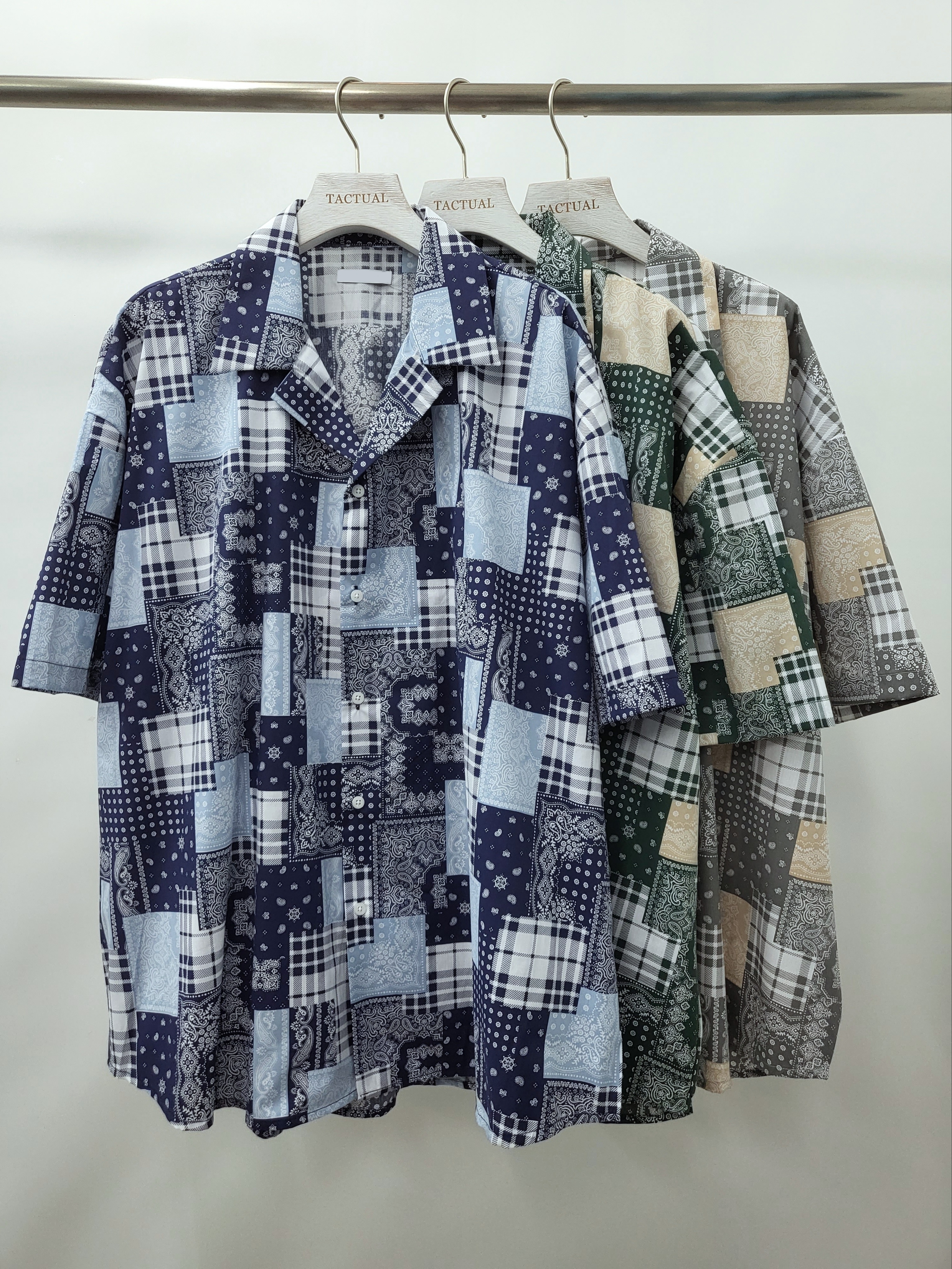 拼格短袖恤衫 S2081