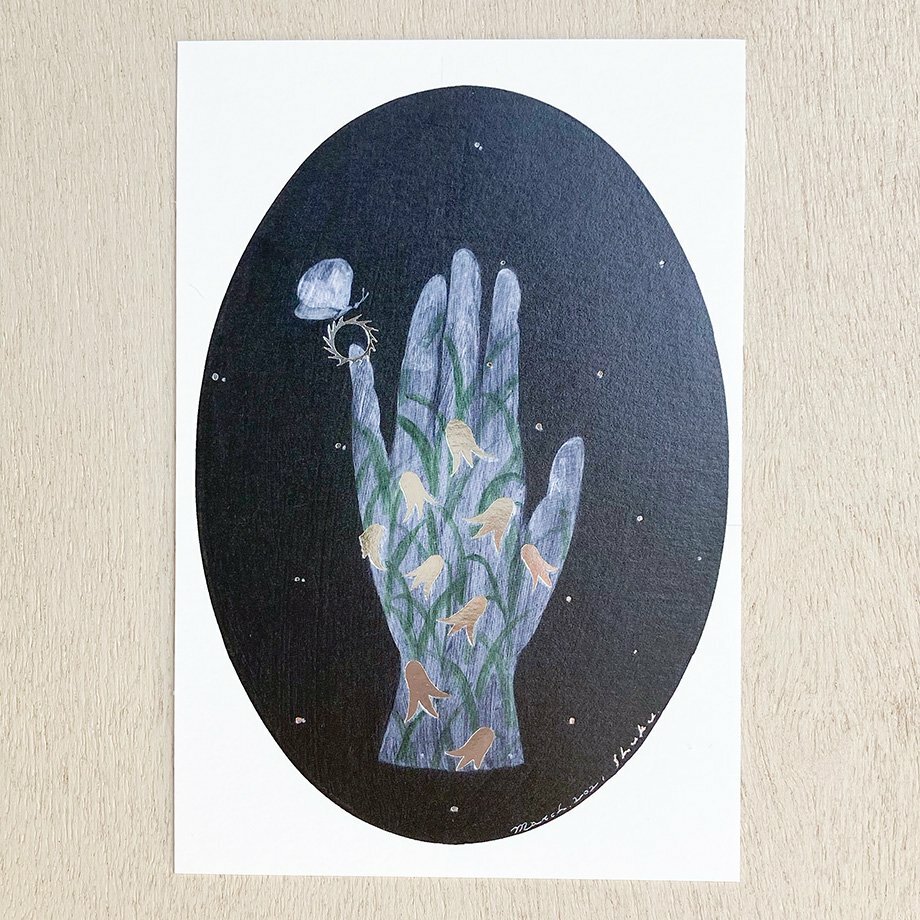 西淑 白日夢（銀箔 ）箔押明信片｜日本表現社