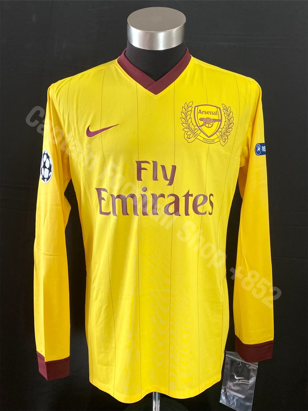 (更衣室版) 阿仙奴 2011-2012 Nike 歐聯二客長䄂更衣室球員版球衣 #12 HENRY