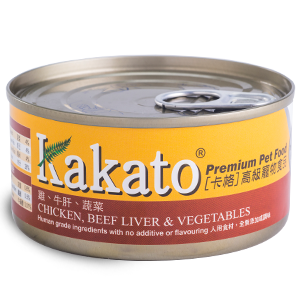 Kakato 卡格 -  雞+牛肝+蔬菜 Chicken & Beef Liver with Vegetable 170g