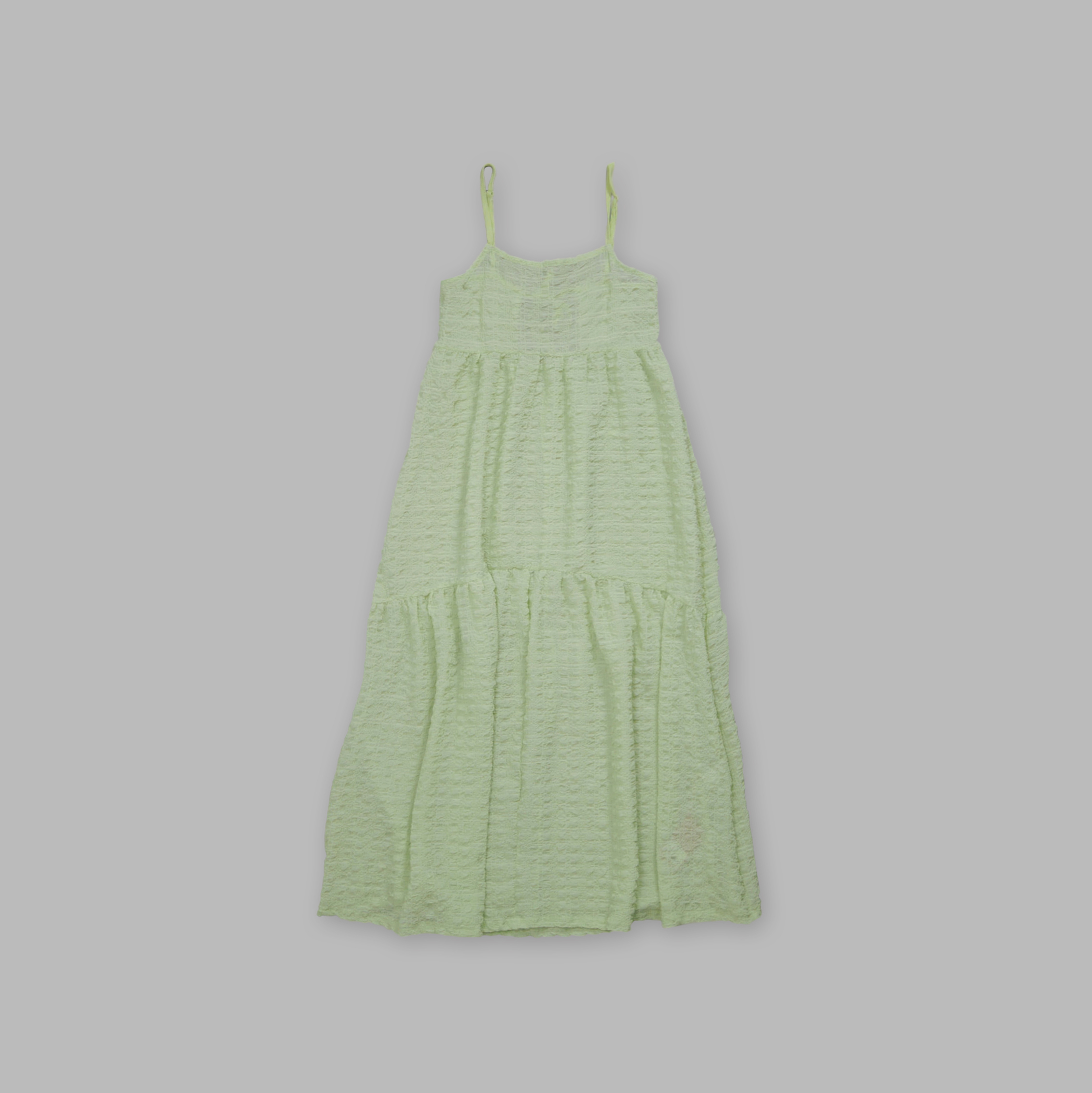 J.P.L. 細帶抽褶透紗傘型長罩衫 ╭ 3色 ╮