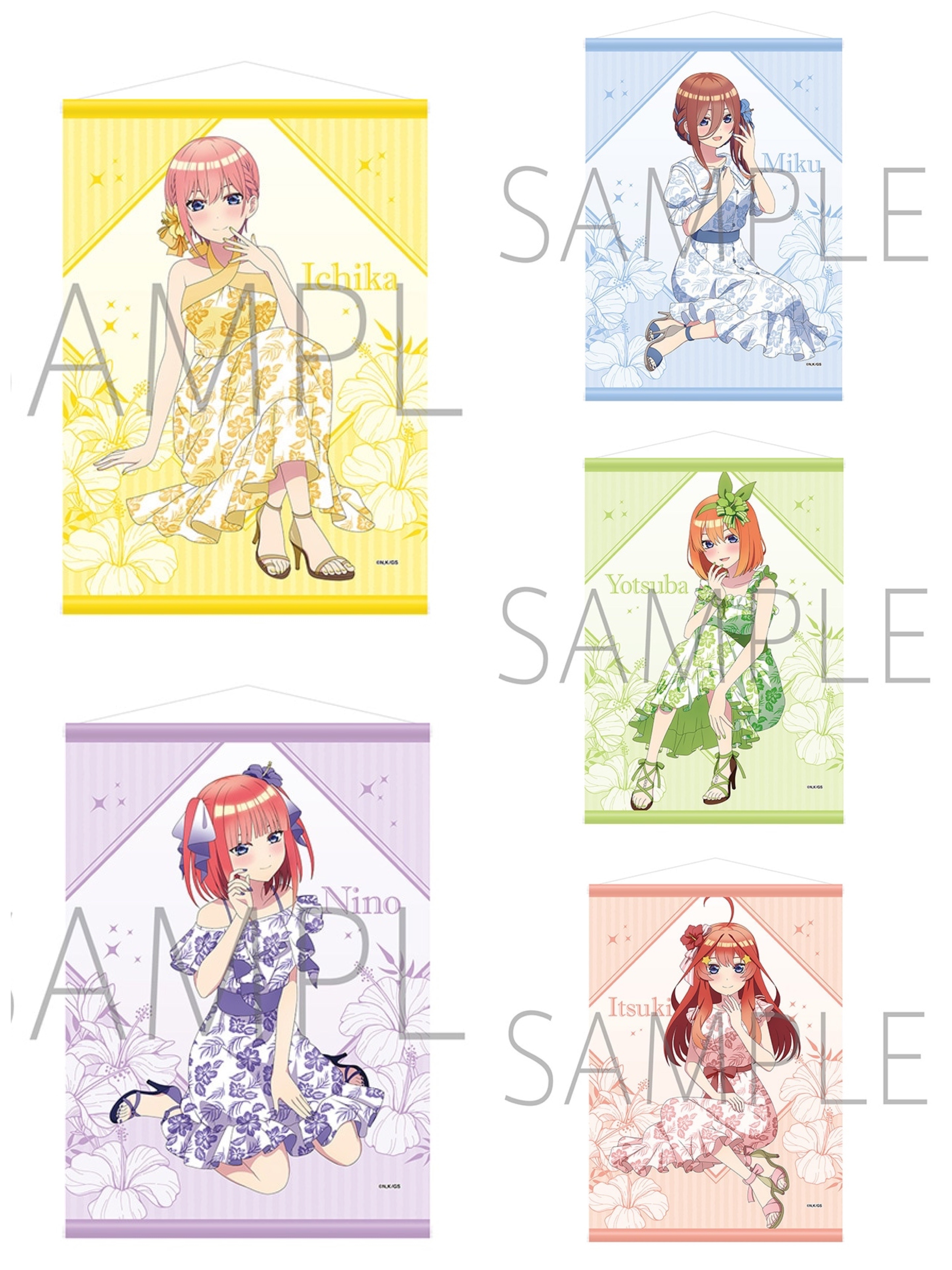 MOVIC 預訂2023/9月 五等分之花嫁 B2 size 掛布（全5種）