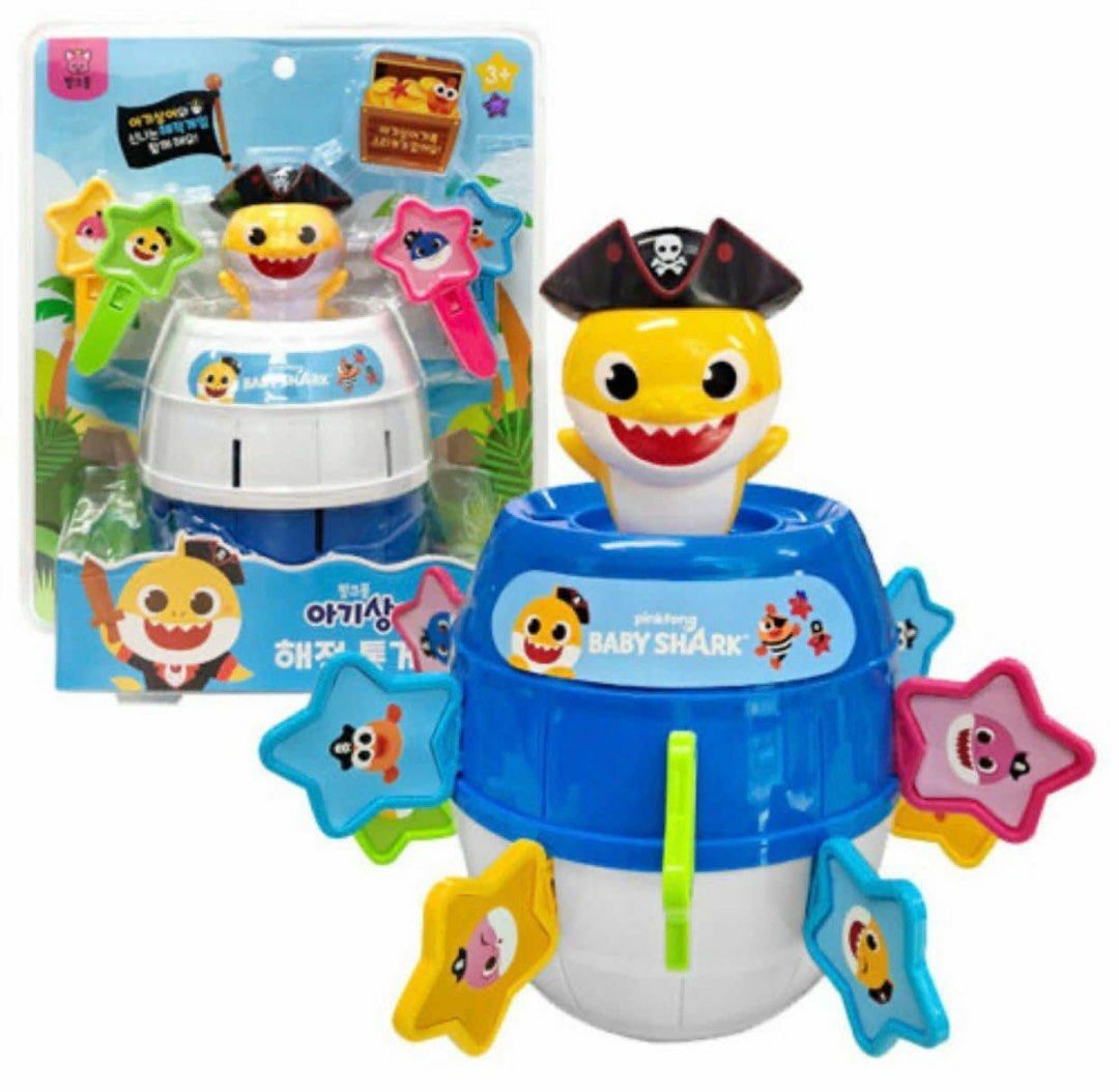 Baby Shark 海盜木桶插劍遊戲