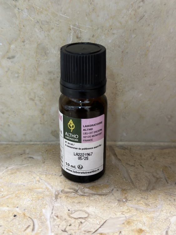 法國 Altho 玫瑰天竺葵有機香熏油 Organic Geranium Rosat Oil 10ml
