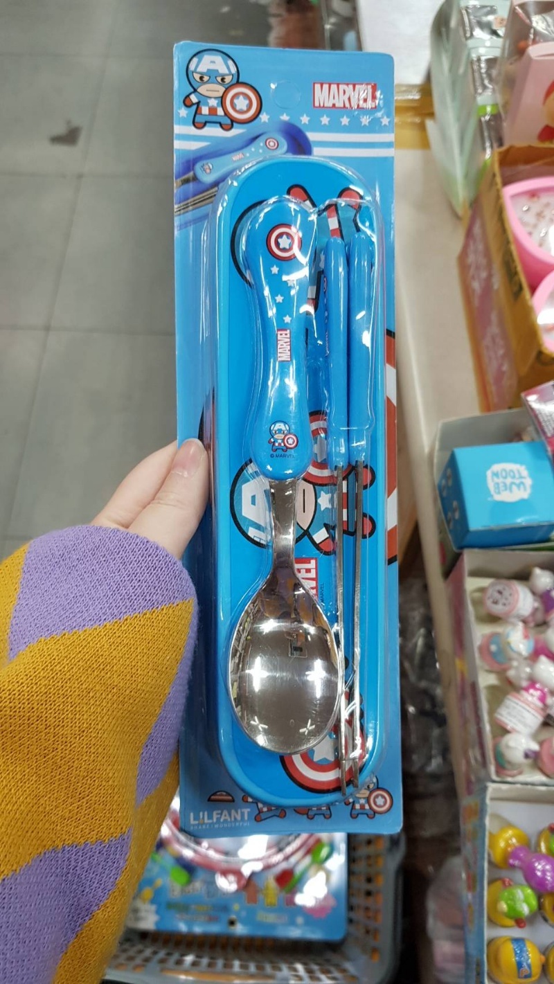 韓國代購美國隊長環保餐具