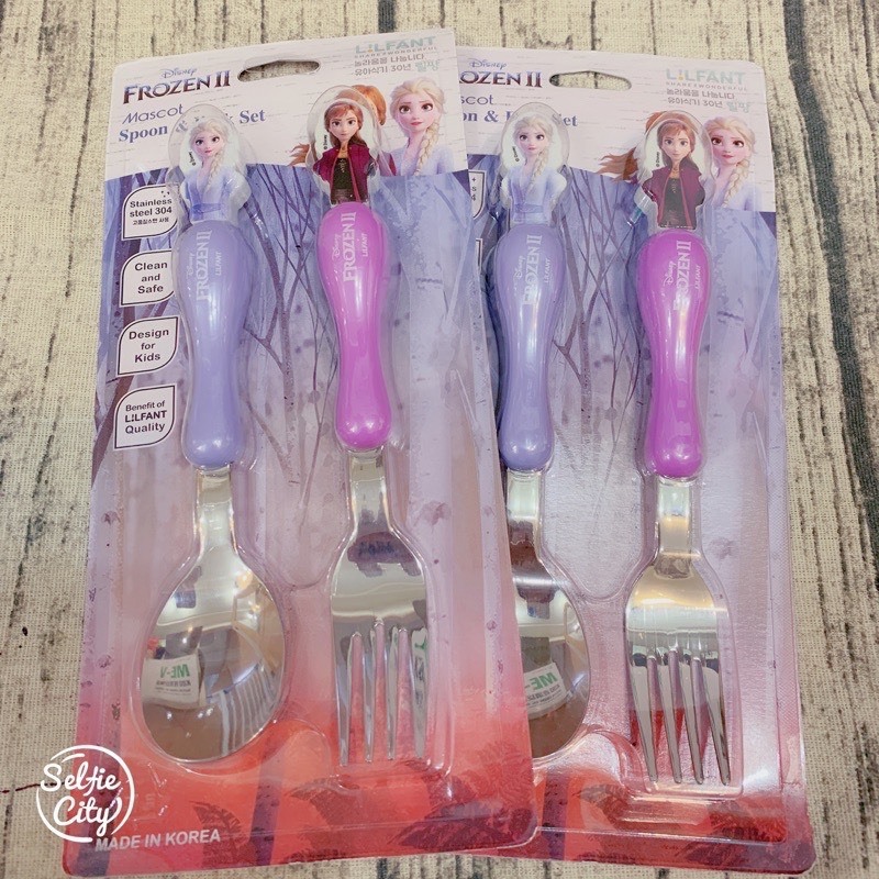 韓國代購立體安娜艾莎公主餐具組