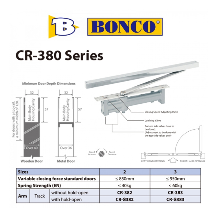 "BONCO"銀色暗氣鼓(有停)(左邊)(3#)